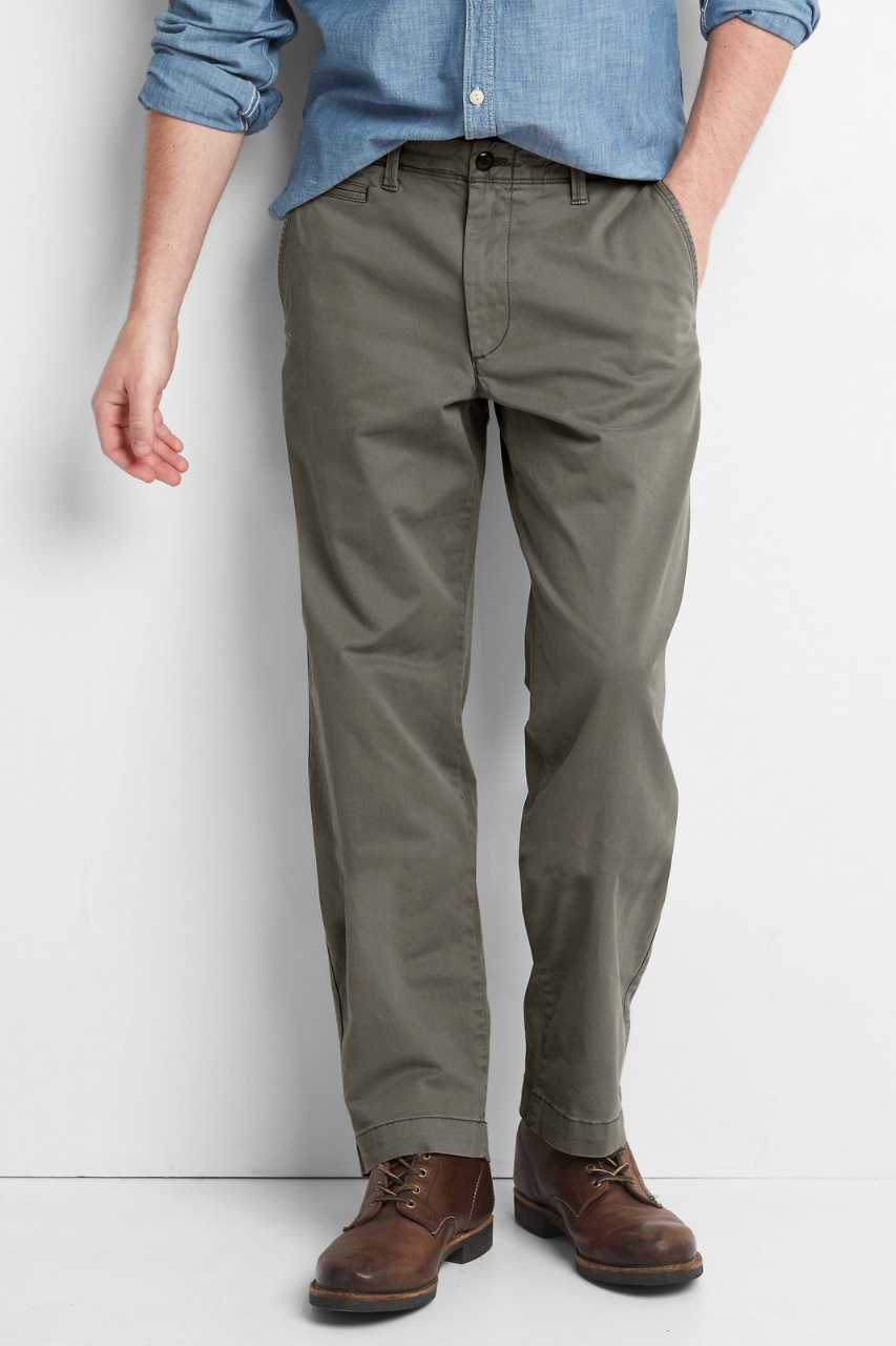 OFF-WHITE: stretch cotton pants - Green | Off-White pants OMCJ018S23FAB001  online on GIGLIO.COM